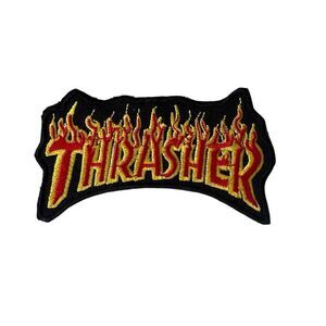 Thrasher Band Flame Embroidered Patch